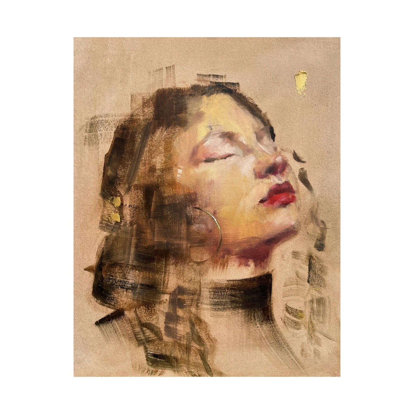 "Natalie" - Oil Portriait Print (Day 24)