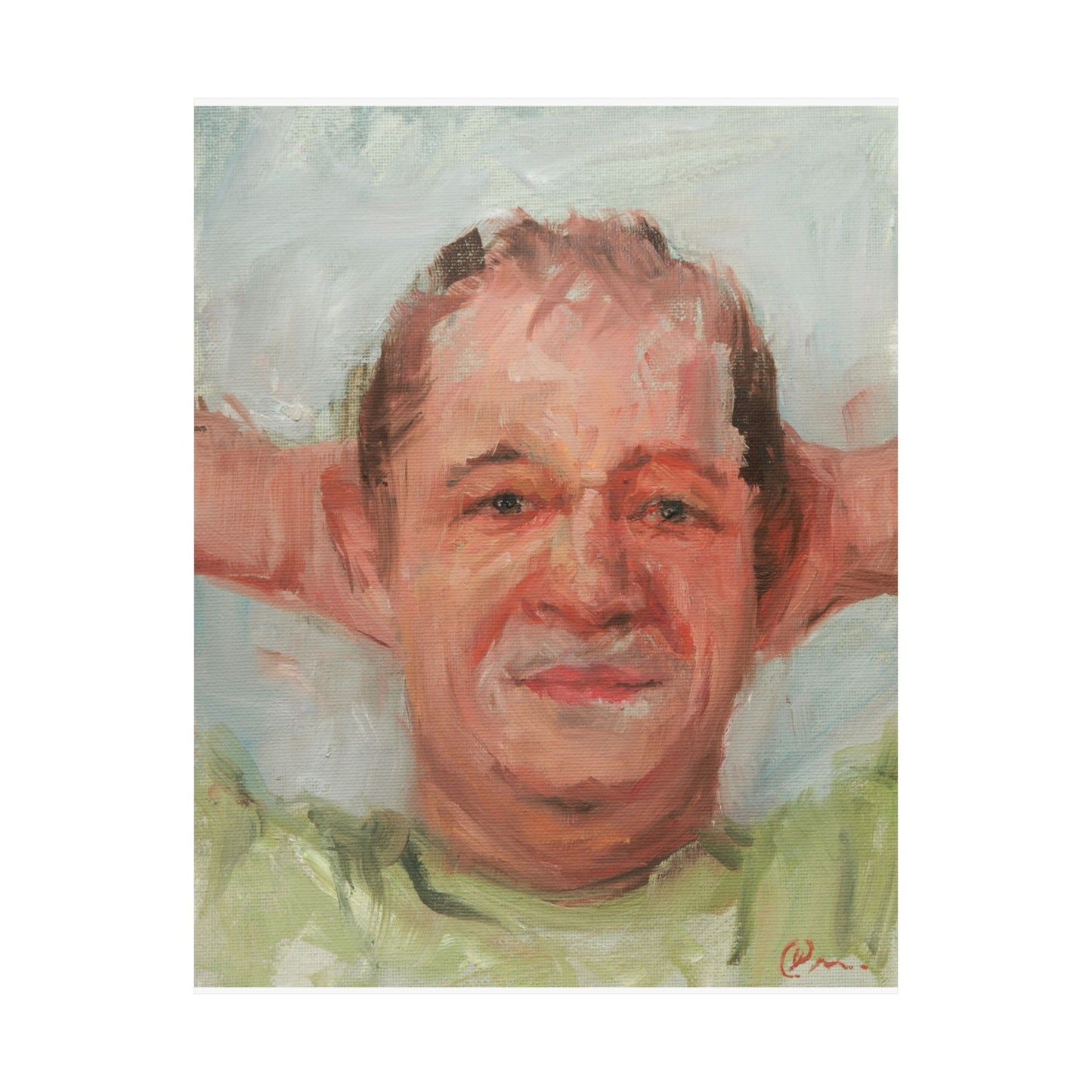 "Nicolas" - Oil Portriait Print (Day 172)