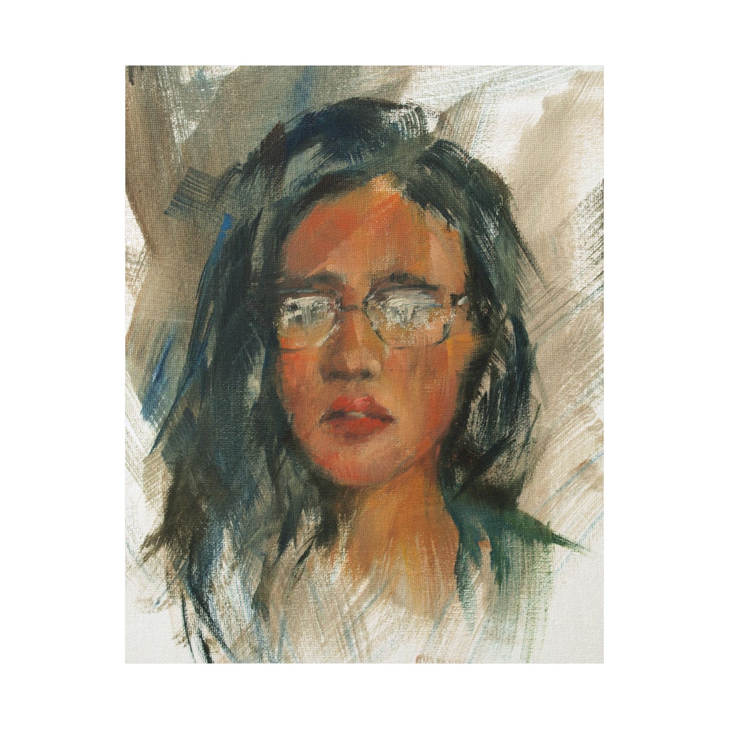 "Mish" - Oil Portriait Print (Day 107)