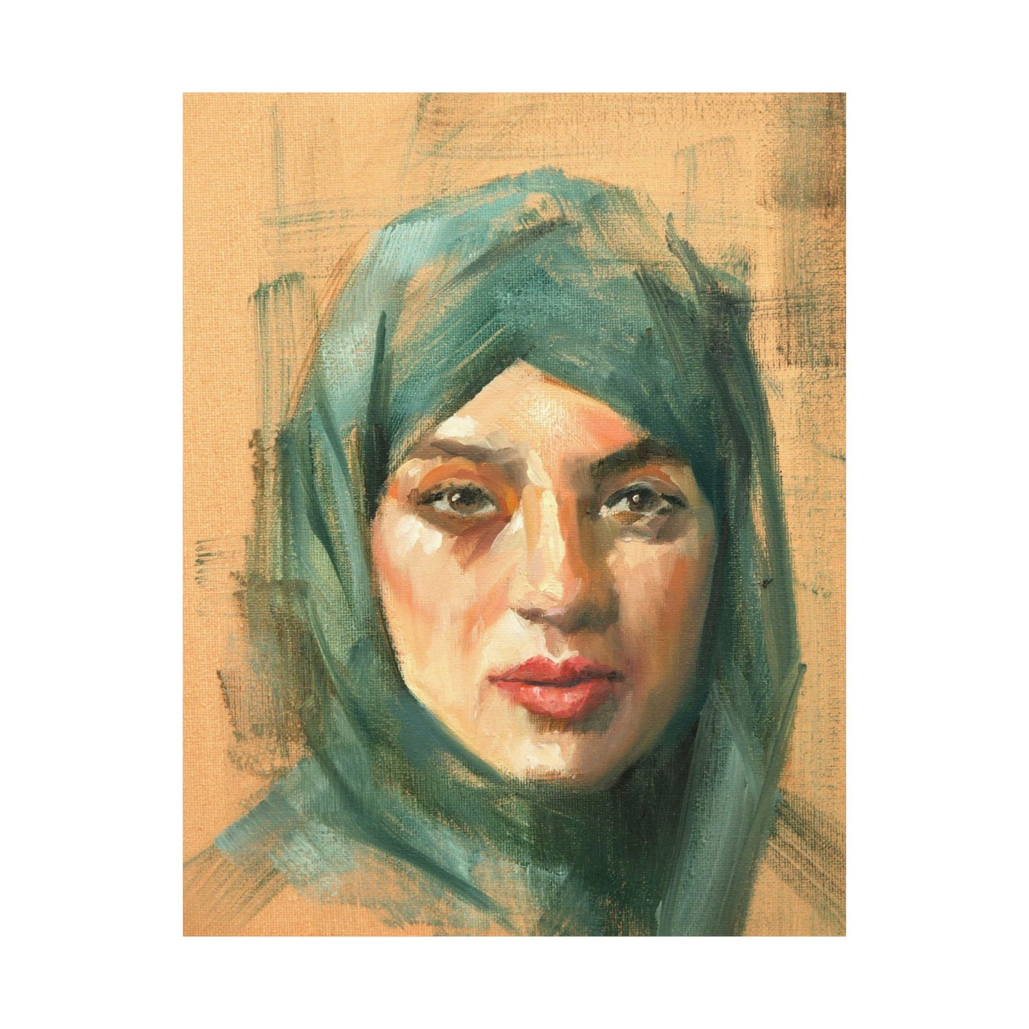 "Naya" - Oil Portriait Print (Day 38)