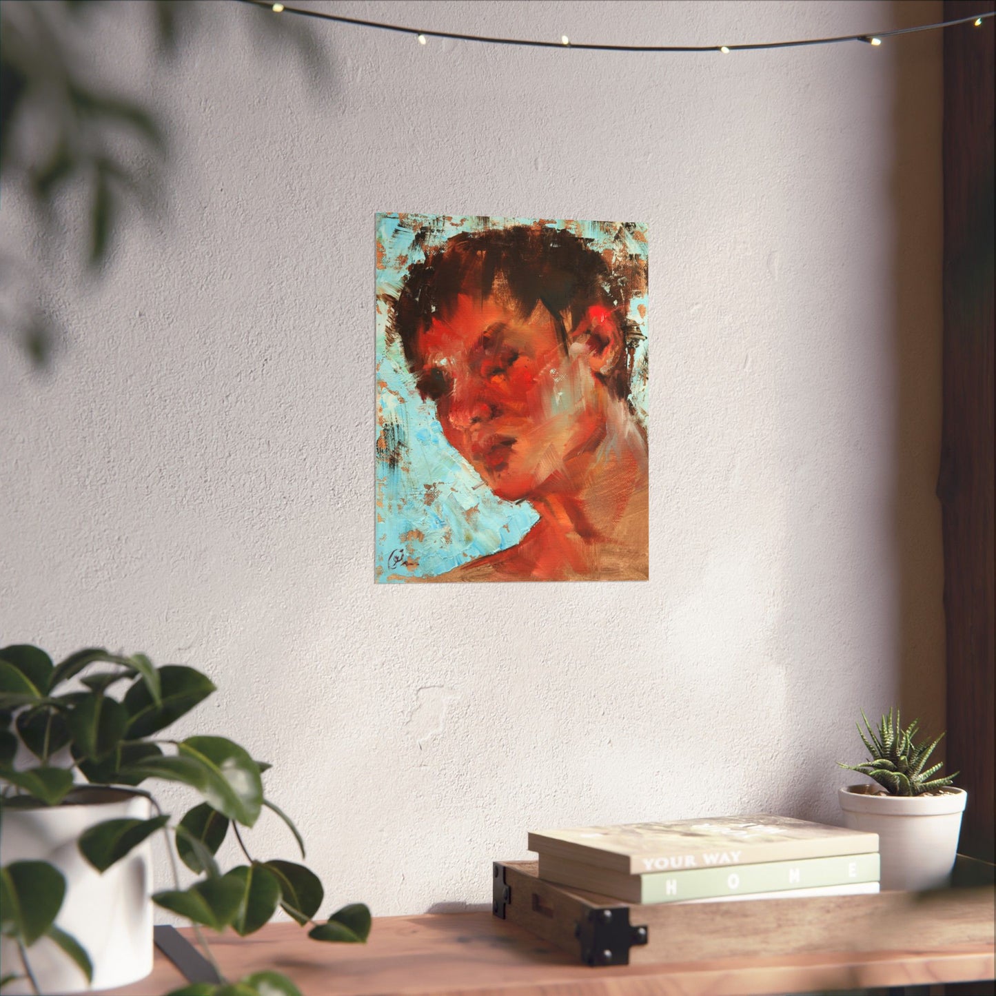 "Indigo" - Oil Portriait Print (Day 75)