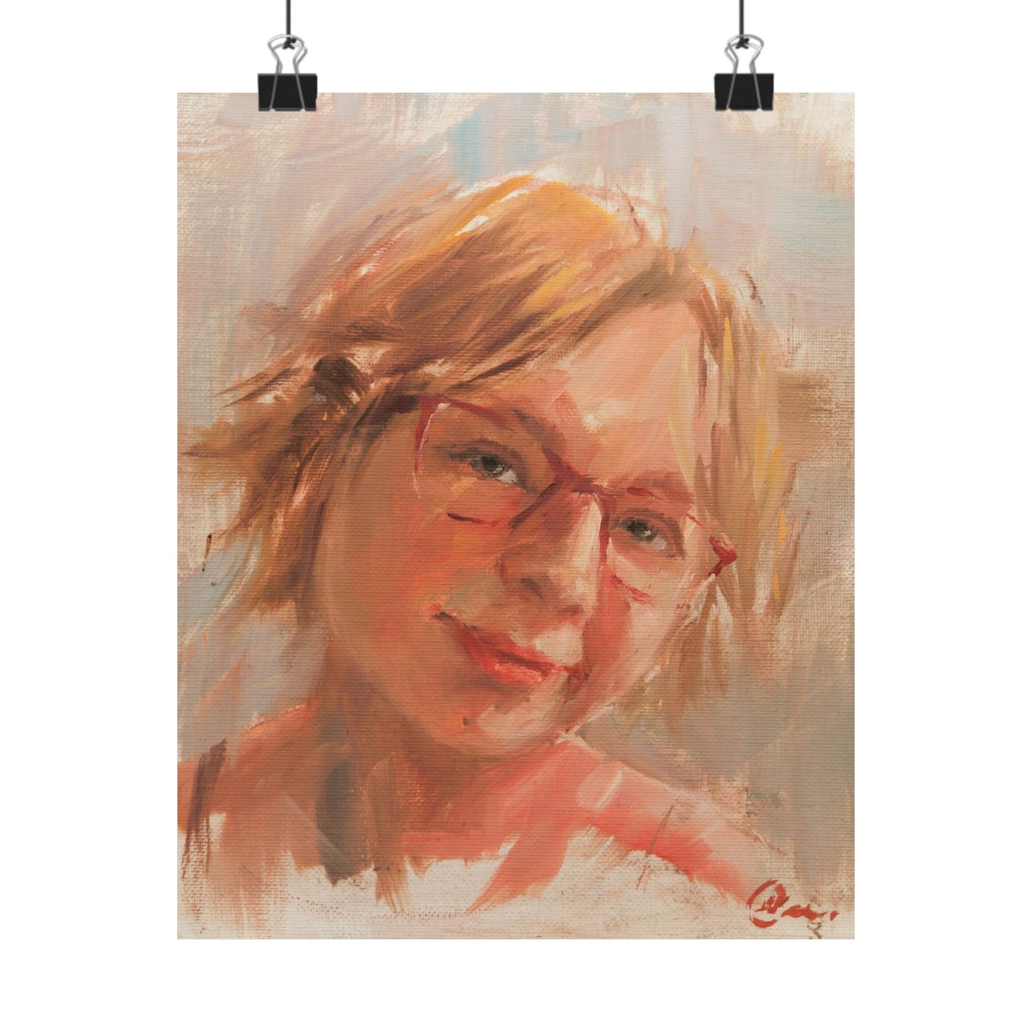 "Ameil" - Oil Portriait Print (Day 132)