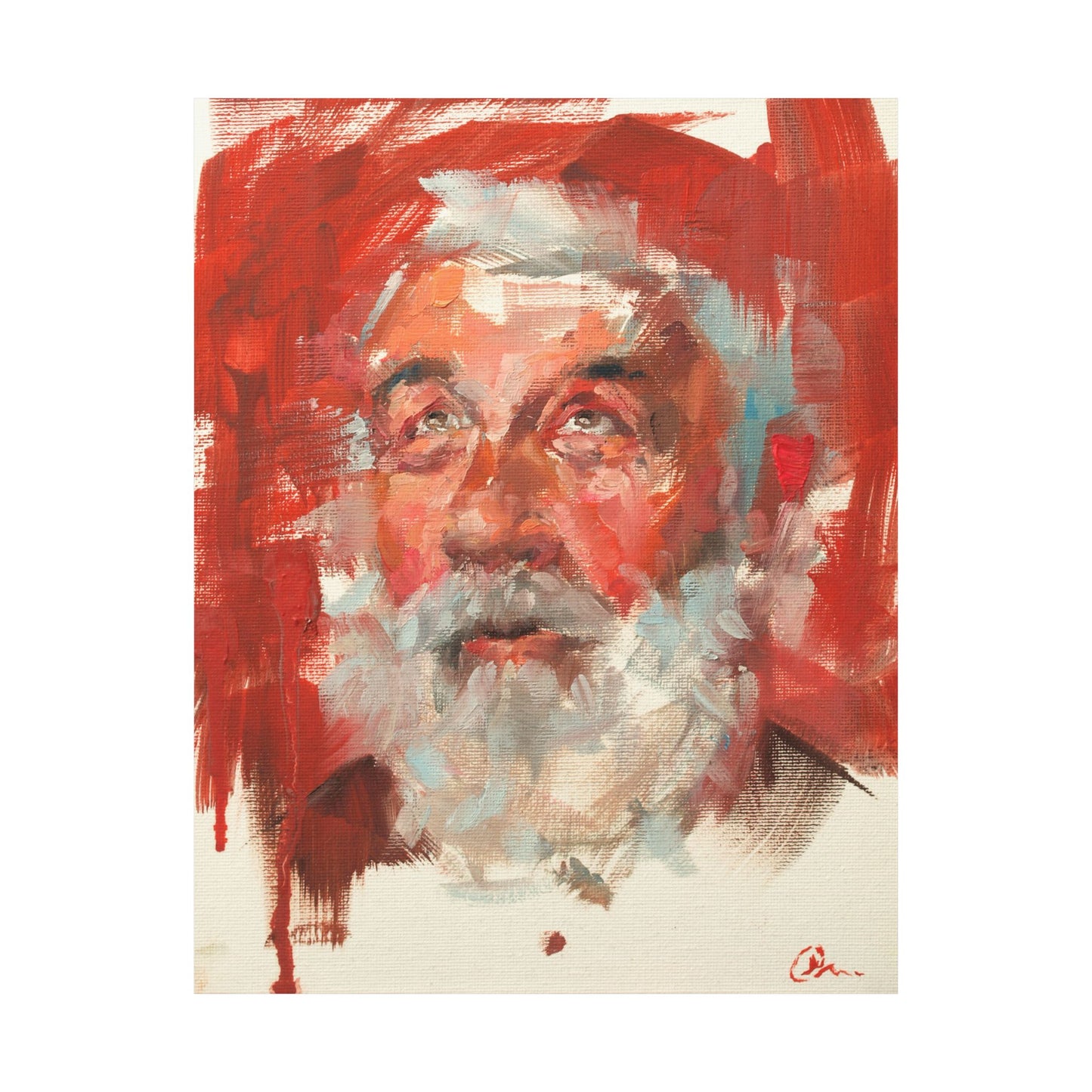 "Basil" - Oil Portriait Print (Day 96)