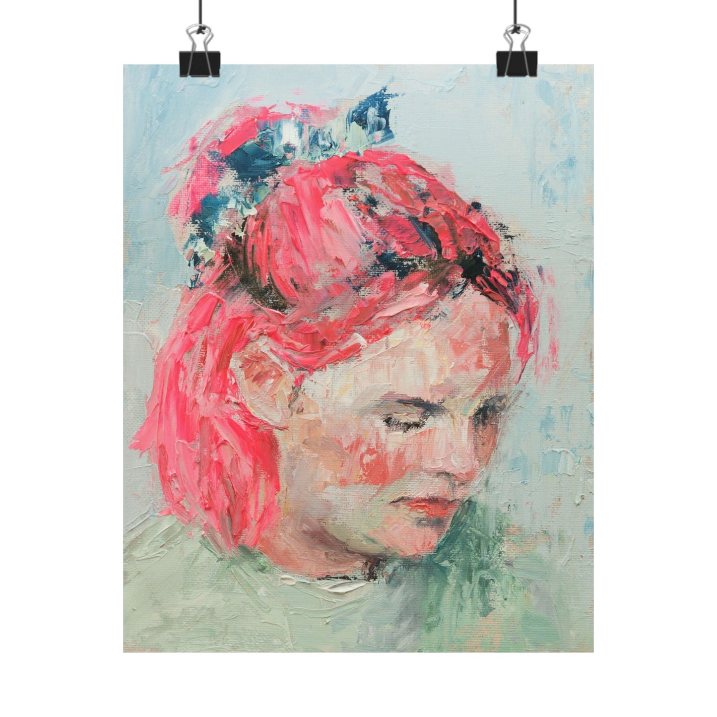 "Alina" - Oil Portriait Print (Day 186)