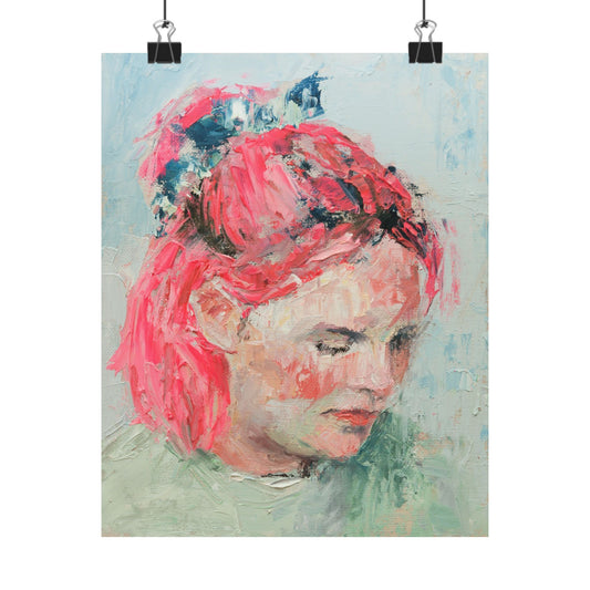 "Alina" - Oil Portriait Print (Day 186)
