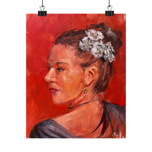 "Rogina" - Oil Portriait Print (Day 112)