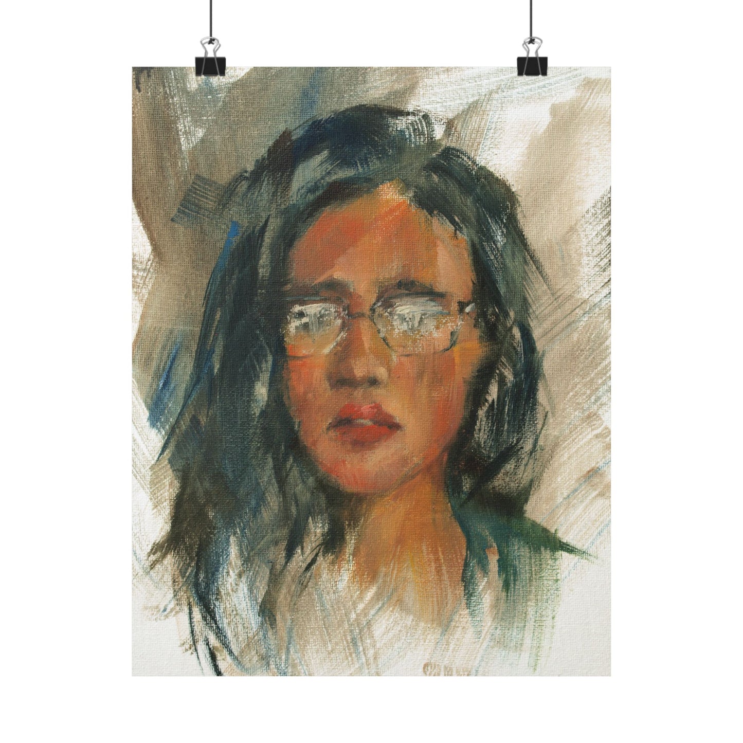 "Mish" - Oil Portriait Print (Day 107)