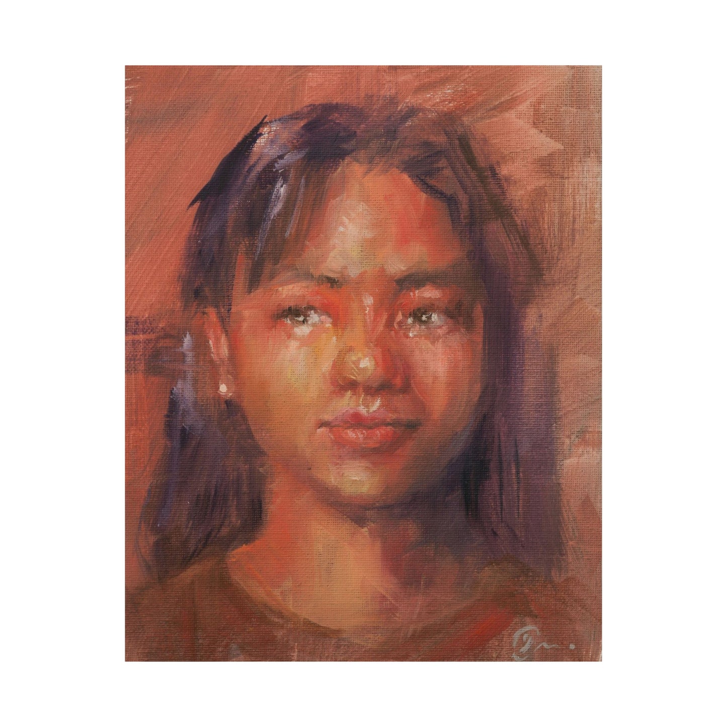 "Jasman" - Oil Portriait Print (Day 137)