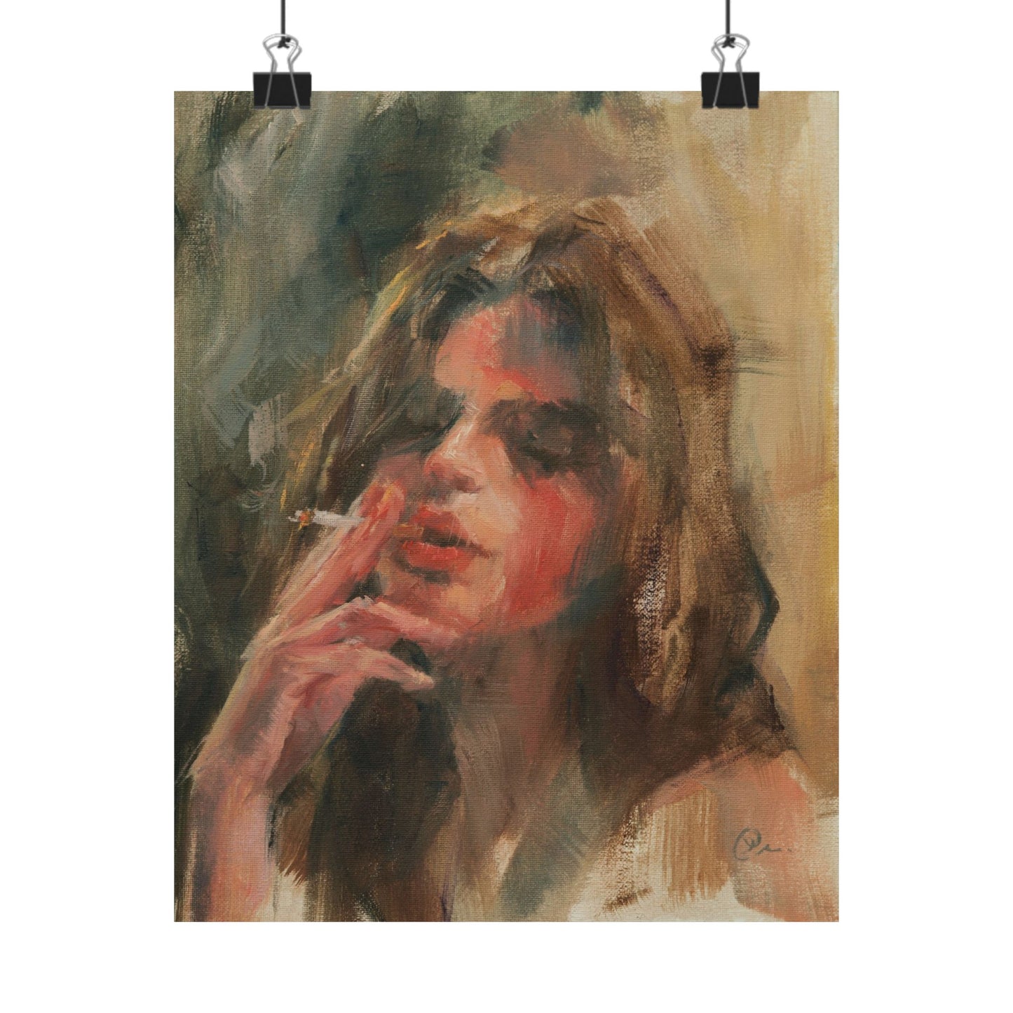 "Alice" - Oil Portriait Print (Day 143)