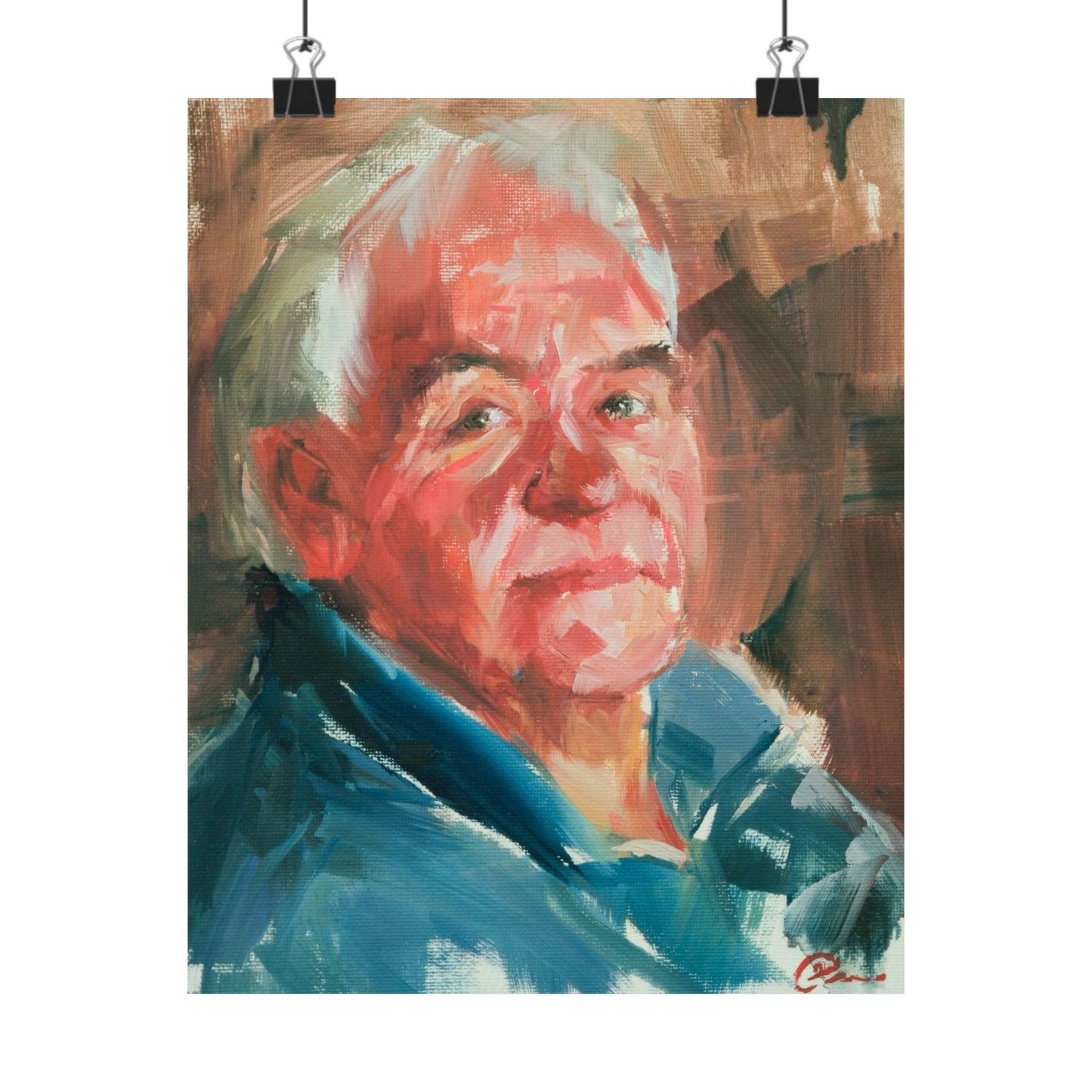 "Fabio" - Oil Portriait Print (Day 140)