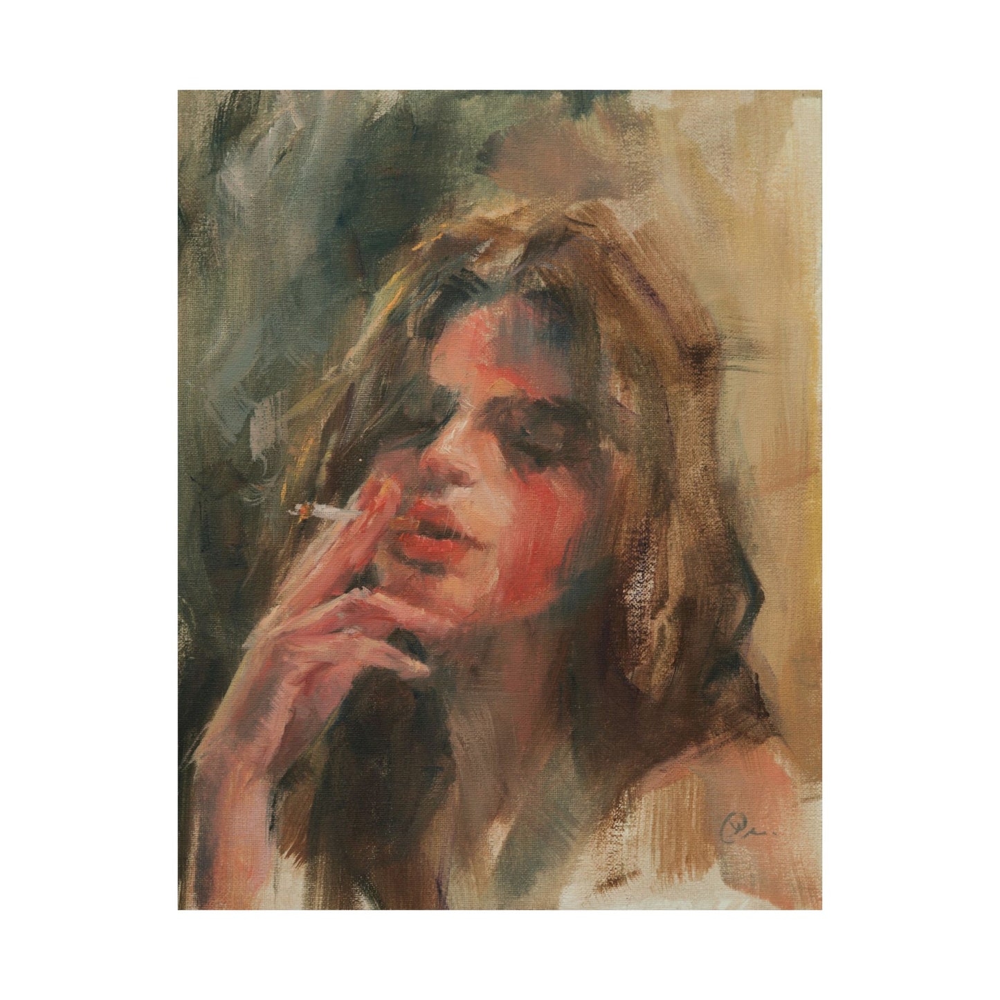 "Alice" - Oil Portriait Print (Day 143)