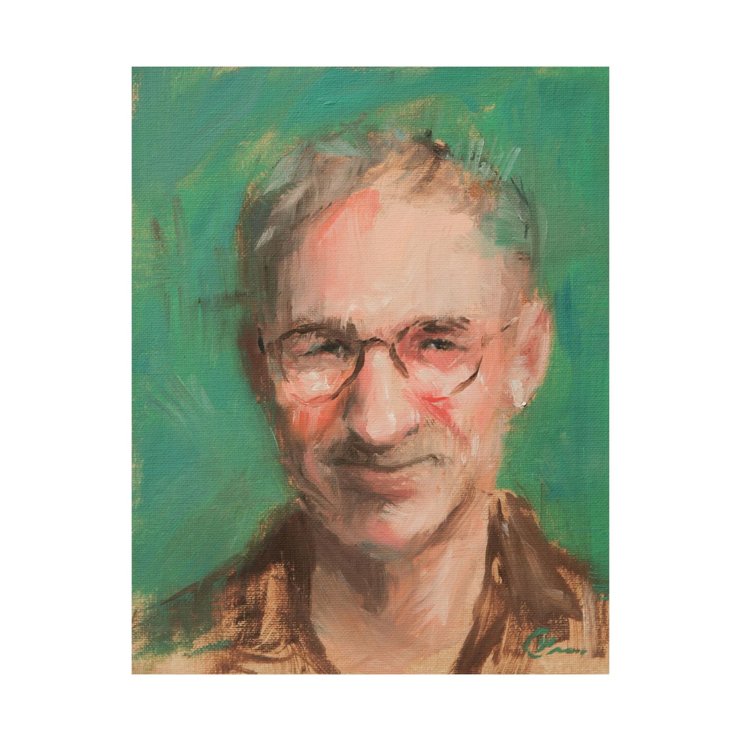 "Santiago" - Oil Portriait Print (Day 163)