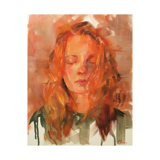 "Iris" - Oil Portriait Print (Day 98)