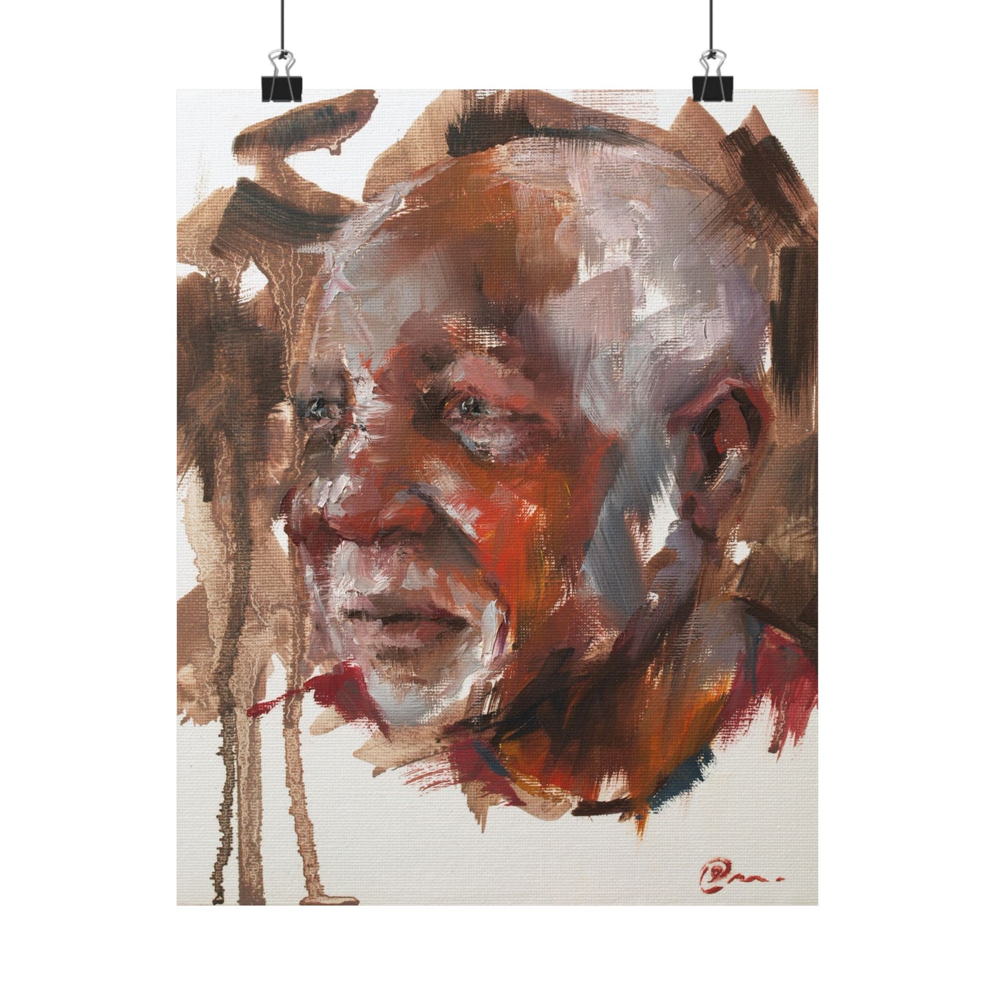 "Desmond" - Oil Portriait Print (Day 104)