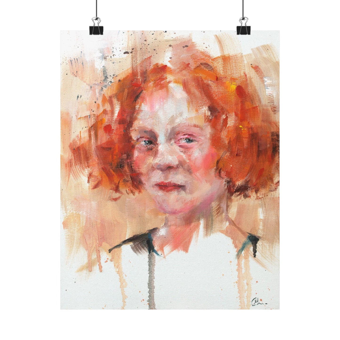 "Clementine" - Oil Portriait Print (Day 101)