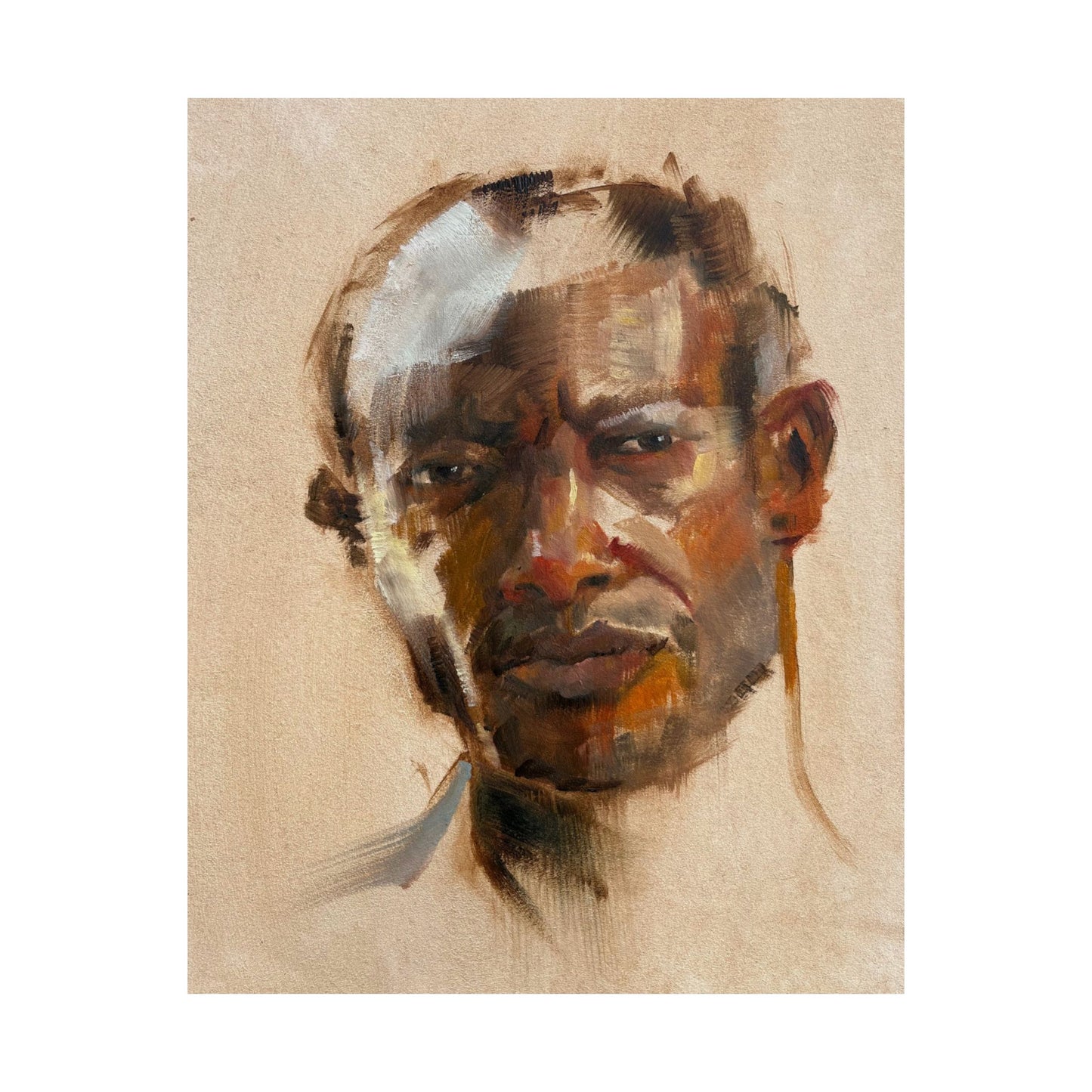 "Wilfred" - Oil Portriait Print (Day 25)