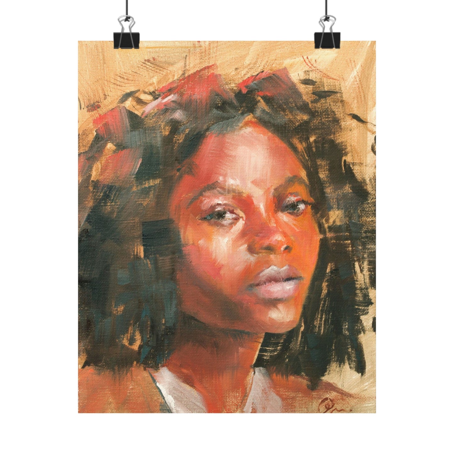 "Kaya" - Oil Portriait Print (Day 127)