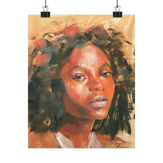 "Kaya" - Oil Portriait Print (Day 127)