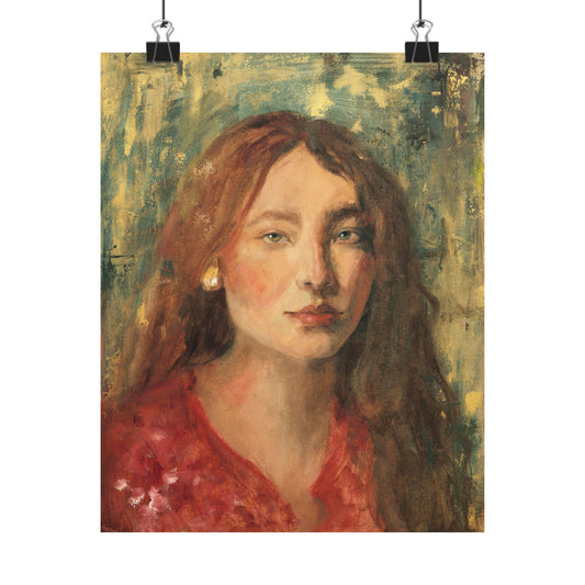 "Marguerite" - Oil Portriait Print (Day 1)