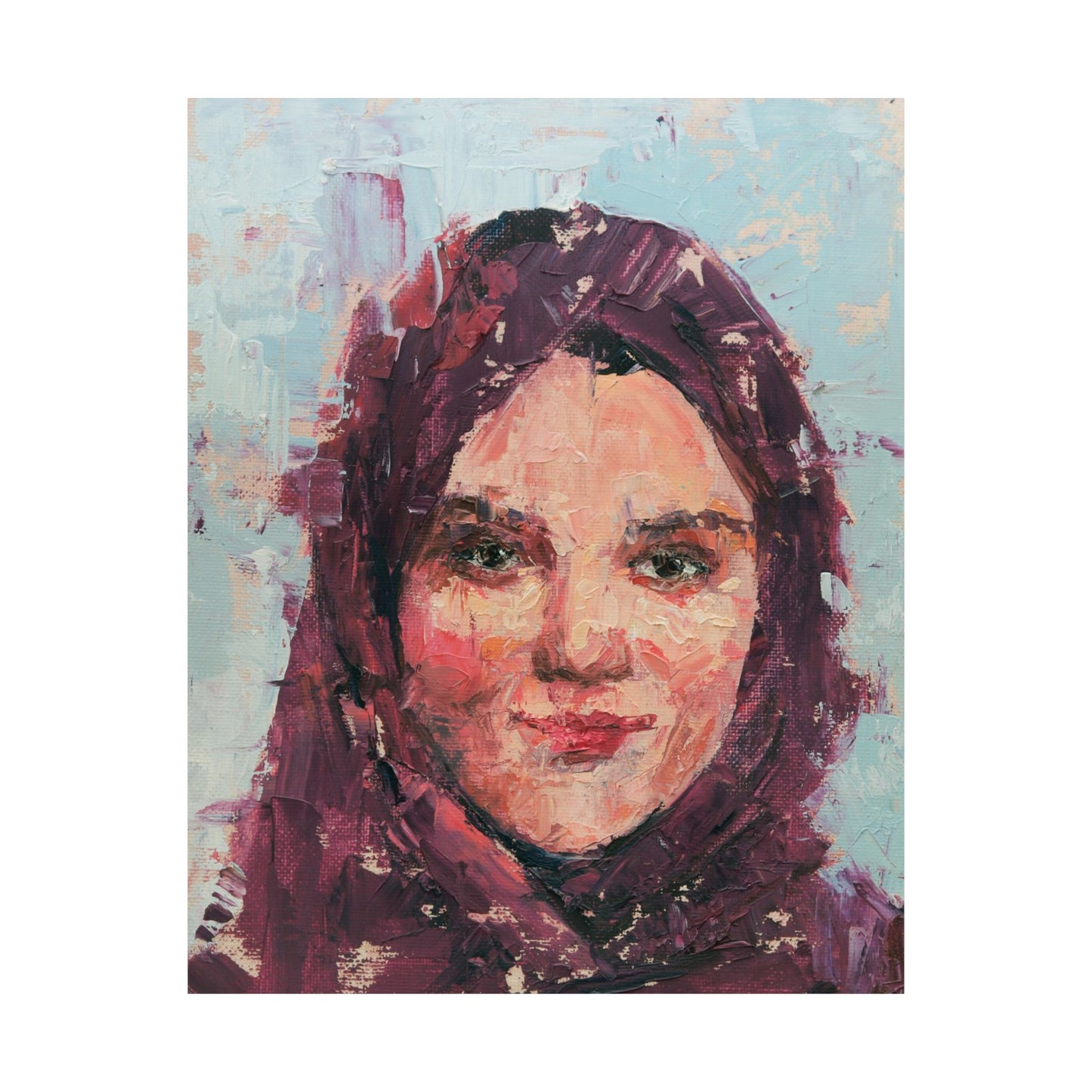"Mariam" - Oil Portriait Print (Day 187)