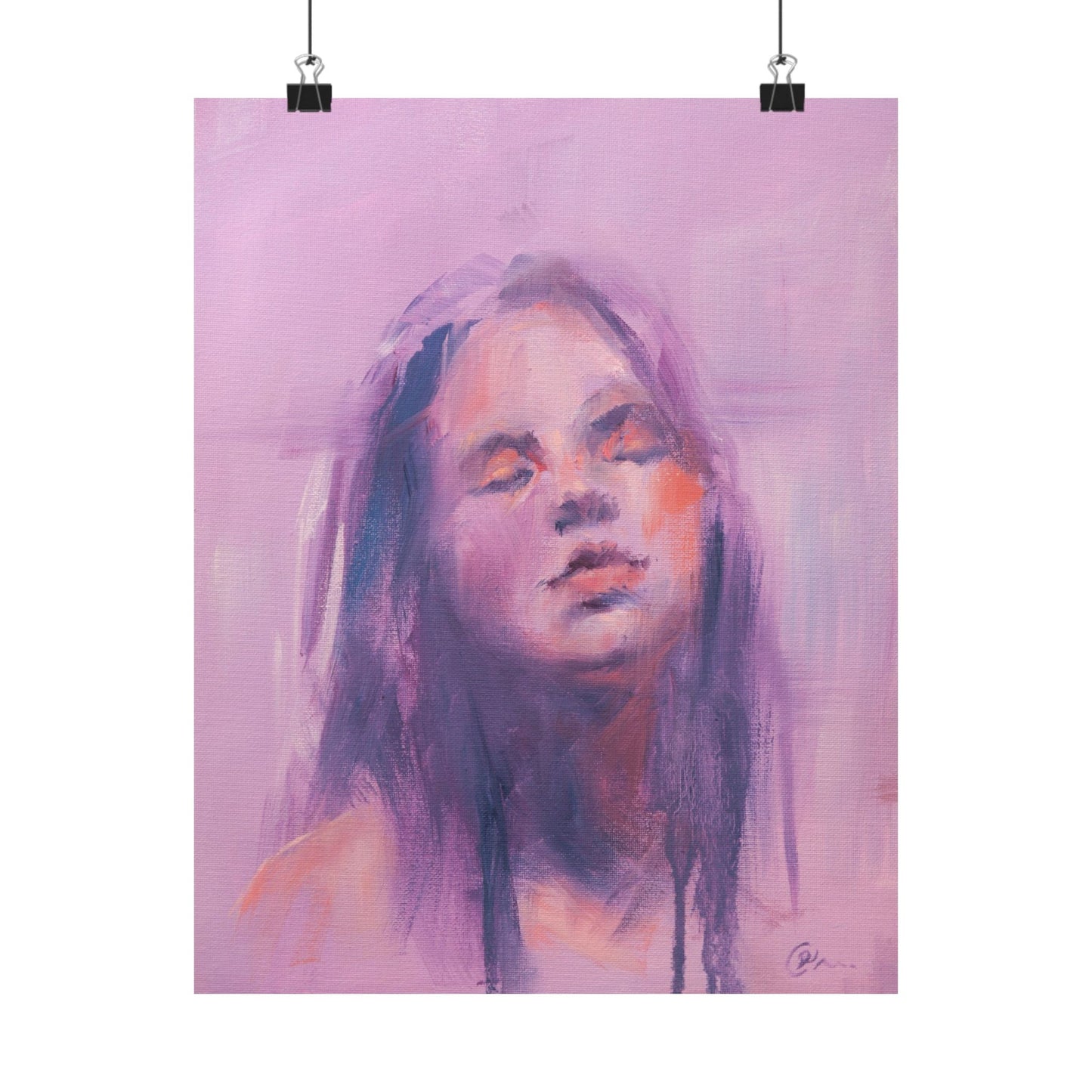 "Delilah" - Oil Portriait Print (Day 225)