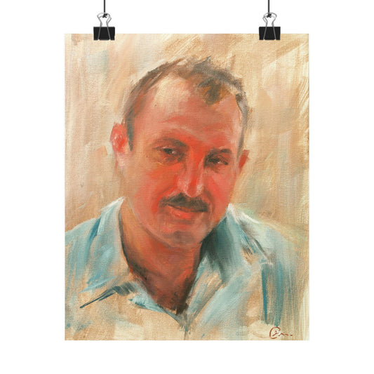 "Maher" - Oil Portriait Print (Day 128)