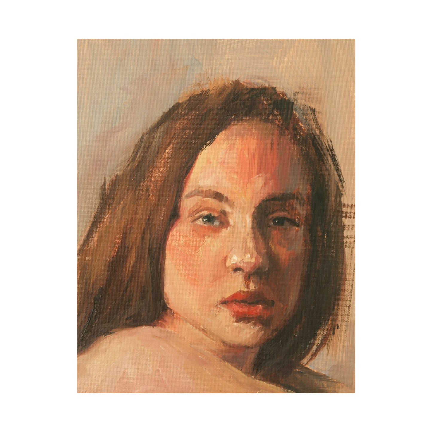 "Alba" - Oil Portriait Print (Day 262)