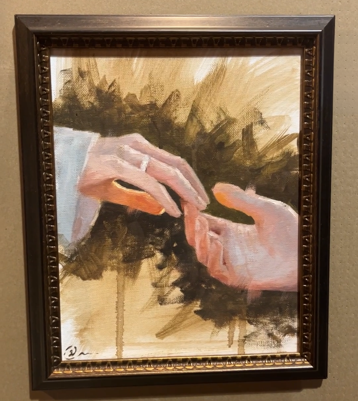 "The touch" - Framed